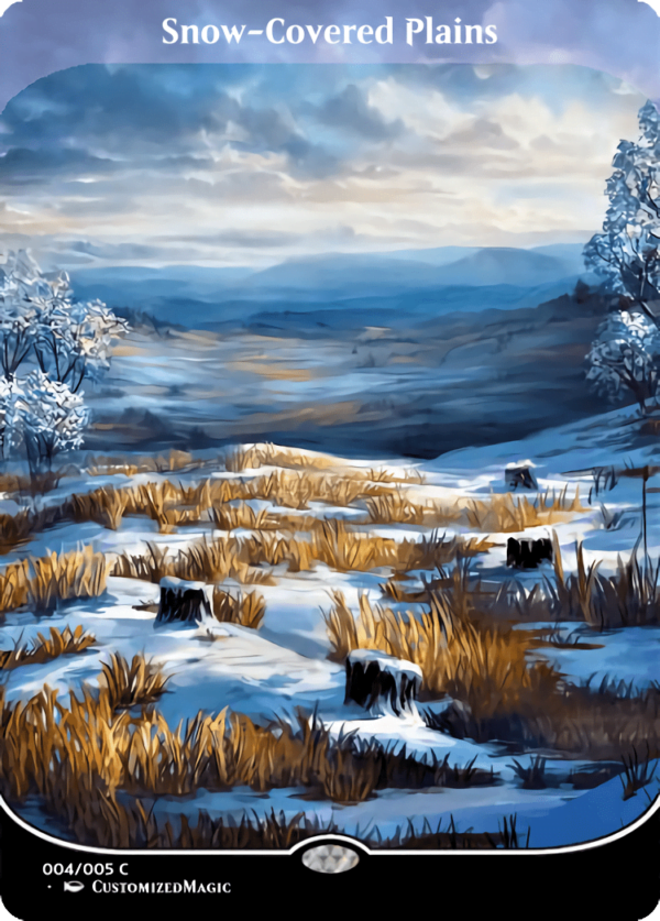 Snow Covered Plains - Magic the Gathering Proxy Cards