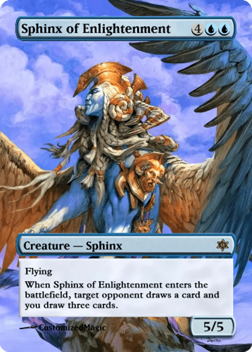Game Night 2019 Cards | Sphinx of Enlightenment.11 | Magic the Gathering / MTG Proxy Cards |