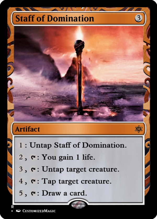 Staff of Domination - Magic the Gathering Proxy Cards