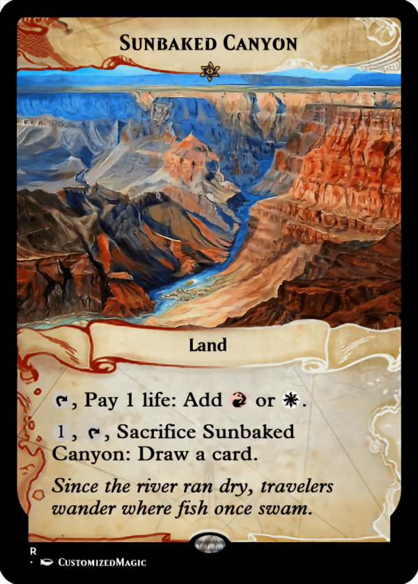 Sunbaked Canyon - Magic the Gathering Proxy Cards