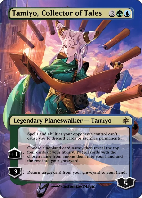 War of the Sparks Planeswalker Japanese Art - Part 2 | Tamiyo Collector of Tales | Magic the Gathering / MTG Proxy Cards | Teferi