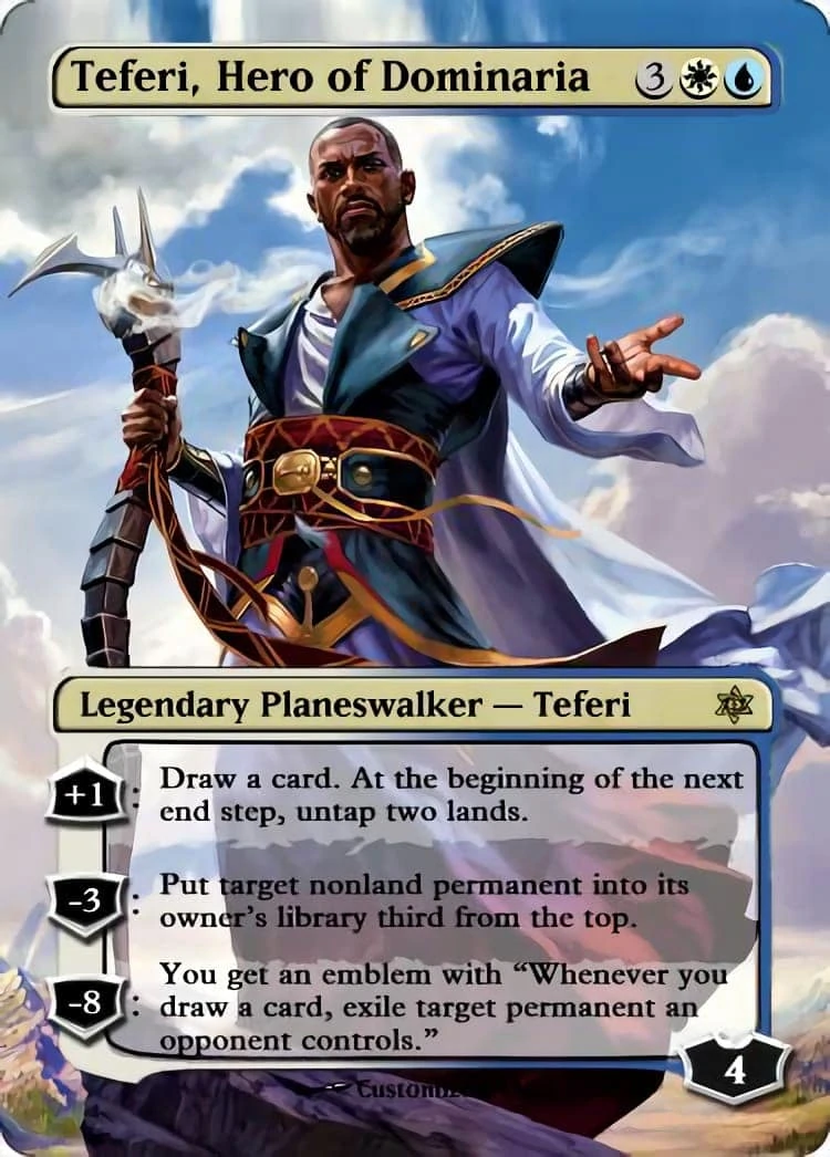 Teferi, Hero of Dominaria アーティストプルーフ Teferi, Hero of Dominaria - NM - Dominaria Mythic White Blue