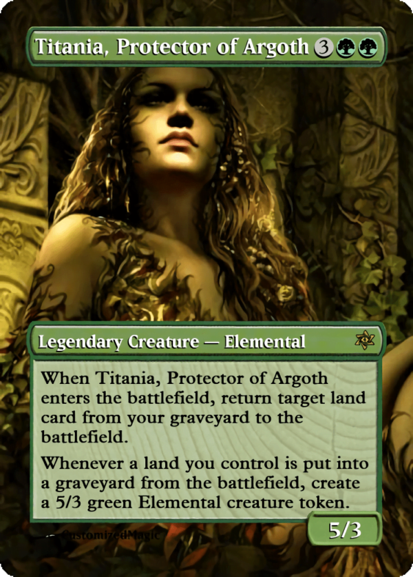 Titania Protector of Argoth - Magic the Gathering Proxy Cards