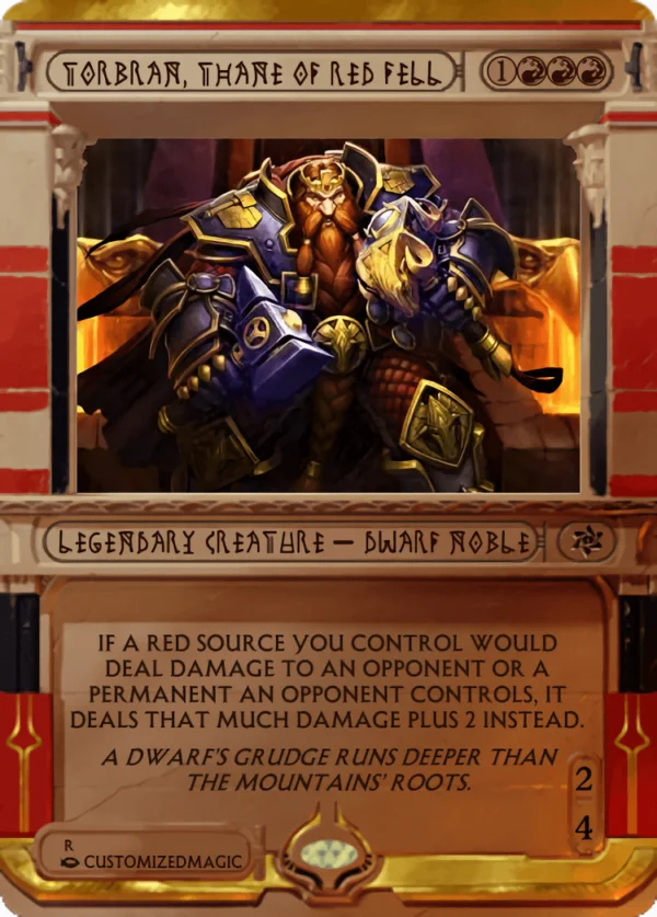 Torbran, Thane of Red Fell | Torbran Thane of Red Fell.7 | Magic the Gathering / MTG Proxy Cards |