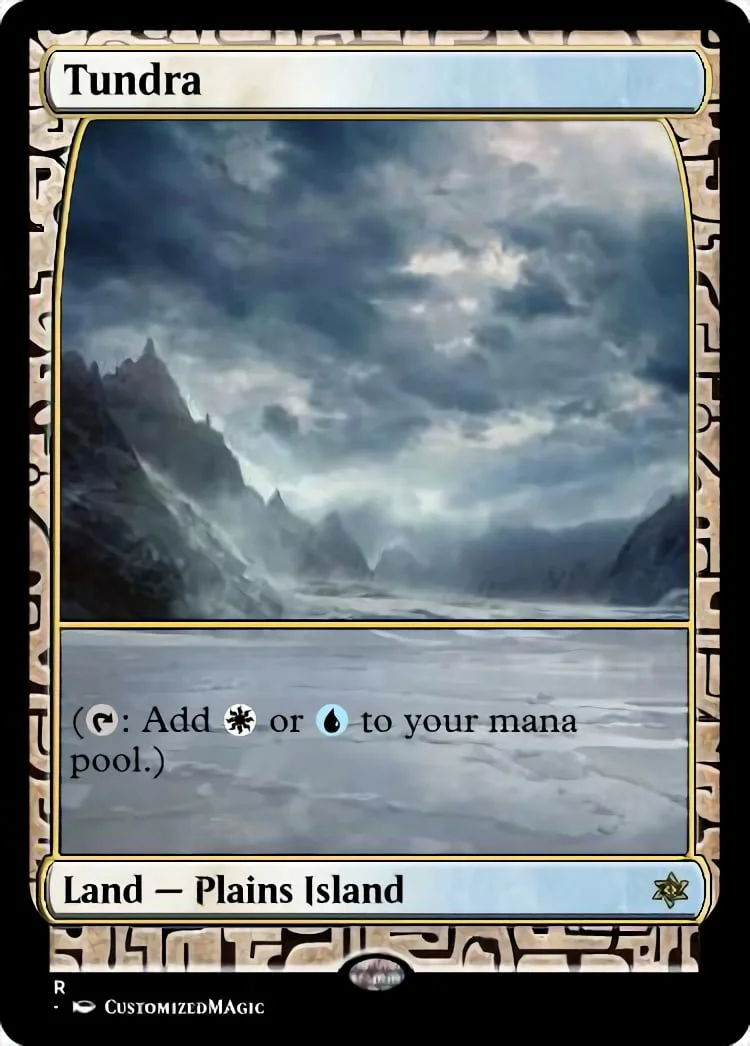 Dual Lands (Full-Art) | Tundra | Magic the Gathering / MTG Proxy Cards | Magic the Gathering Proxy Cards