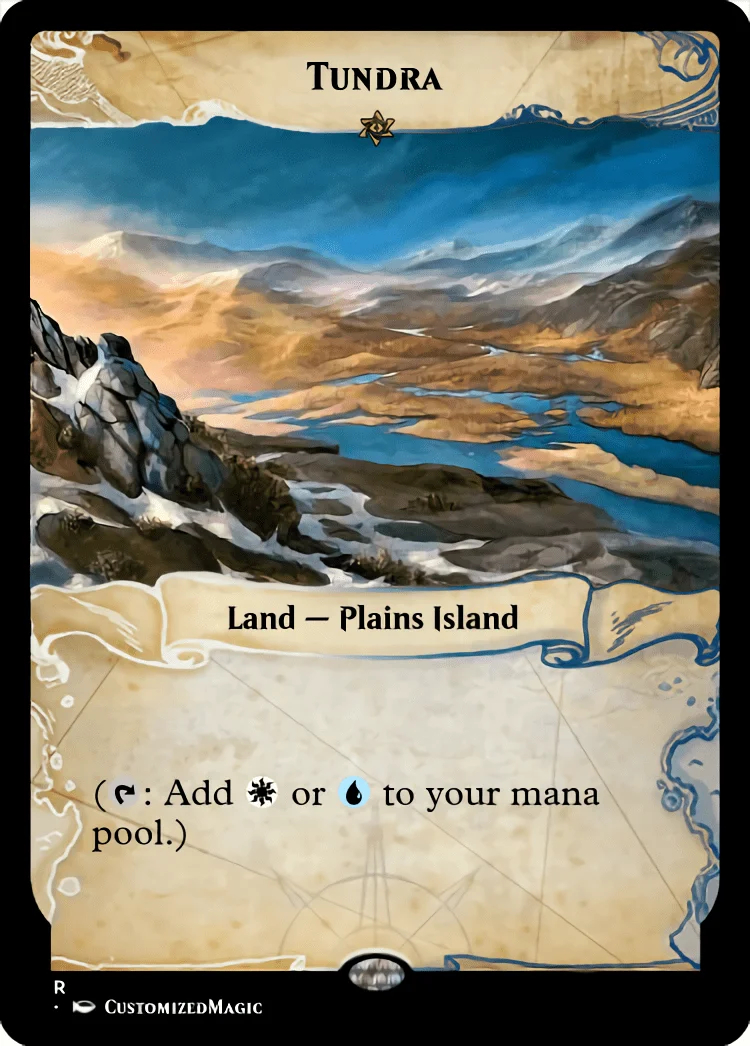 Dual Lands (Ixalan Frame) | Tundra | Magic the Gathering / MTG Proxy Cards | Emeria