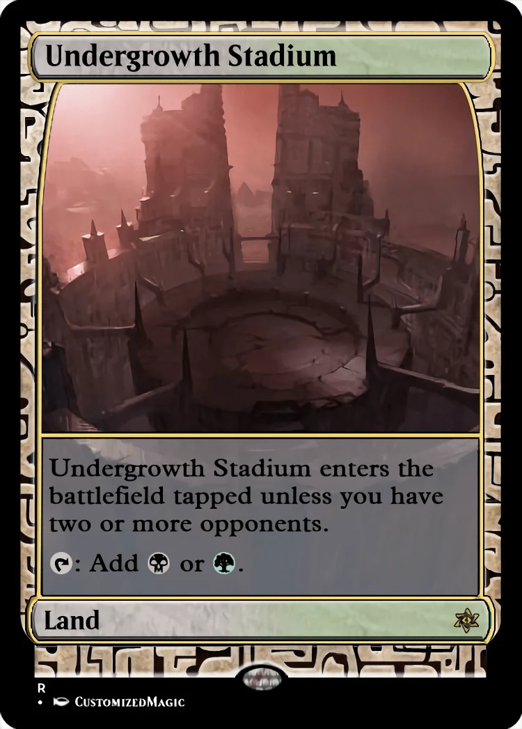 Battlebond Lands | Undergrowth Stadium | Magic the Gathering / MTG Proxy Cards | Emeria