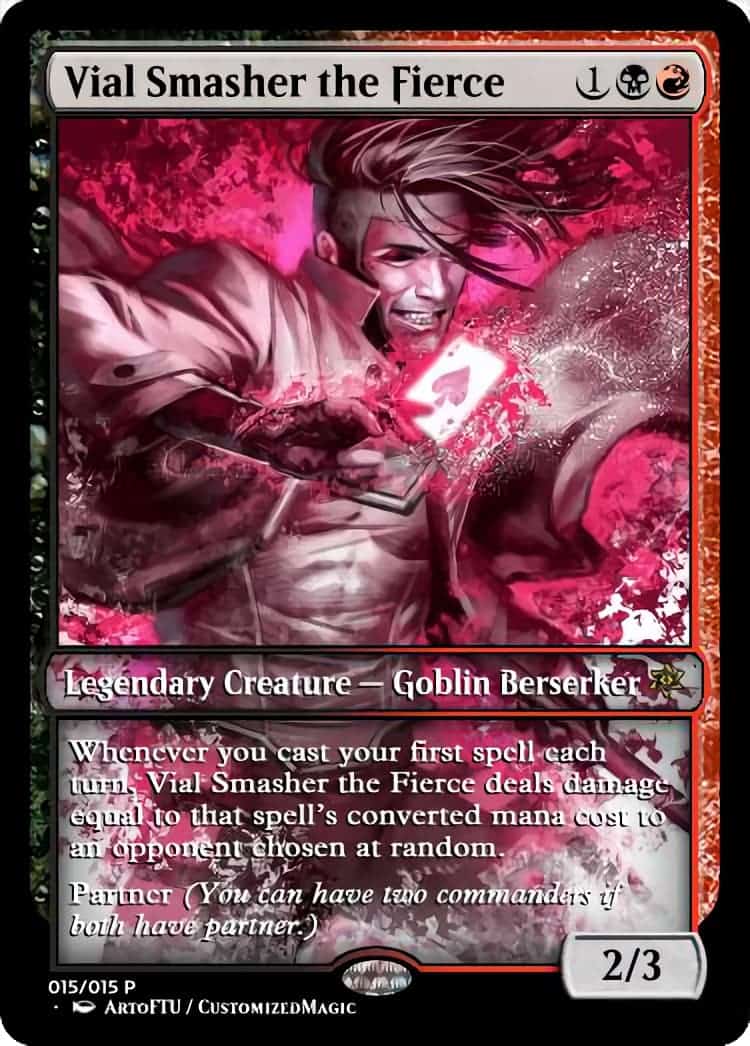 2016 Partner Commanders (Xmen Edition) | Vial Smasher the Fierce | Magic the Gathering Proxy Cards