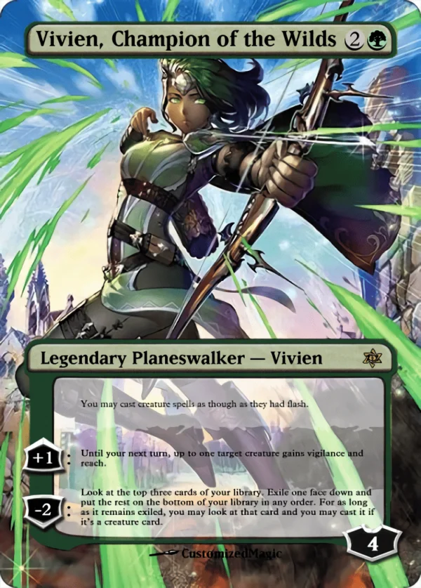 War of the Sparks Planeswalker Japanese Art - Part 2 | Vivien Champion of the Wilds | Magic the Gathering / MTG Proxy Cards | Teferi