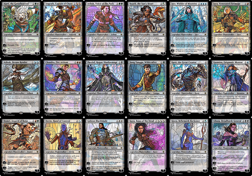 Luidruchtig Passend etnisch War of the Sparks Planeswalkers Stained Glass – Part 1 – CustomizedMTG –  Magic the Gathering Proxy Cards