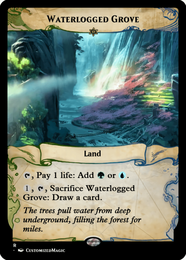 Horizon Lands | Waterlogged Grove | Magic the Gathering Proxy Cards