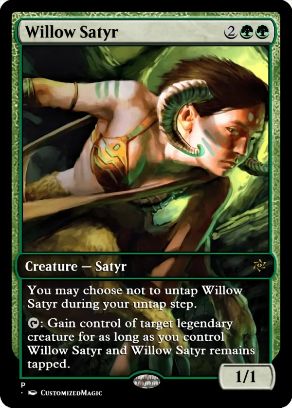 Willow Satyr | Willow Satyr.4 | Magic the Gathering / MTG Proxy Cards | Wilhelt