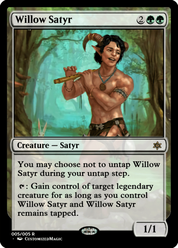 Willow Satyr.5 - Magic the Gathering Proxy Cards