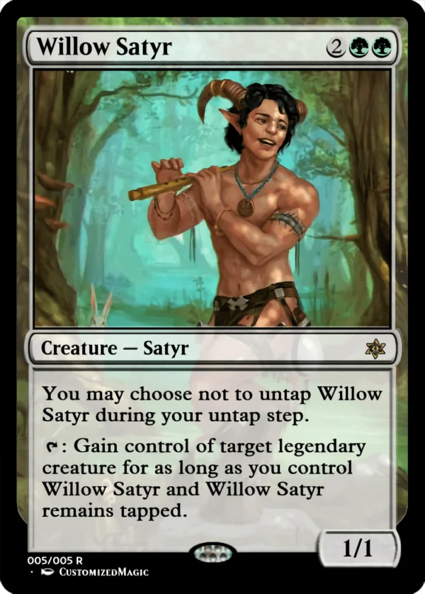 Willow Satyr | Willow Satyr.5 | Magic the Gathering / MTG Proxy Cards | Wilhelt