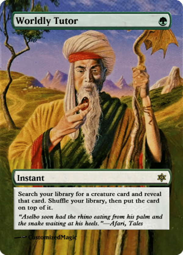 Worldly Tutor | Worldly Tutor | Magic the Gathering Proxy Cards