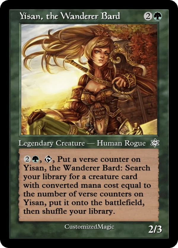 Yisan, the Wanderer Bard | Yisan the Wanderer Bard.2 | Magic the Gathering / MTG Proxy Cards |