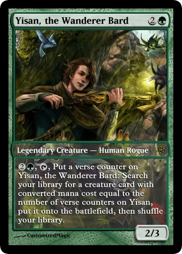 Yisan, the Wanderer Bard | Yisan the Wanderer Bard.4 | Magic the Gathering / MTG Proxy Cards |