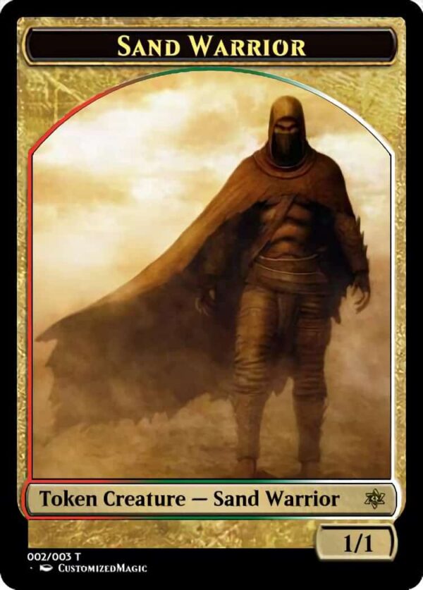 Sand Warrior Token | Pic 2 6 | Magic the Gathering Proxy Cards