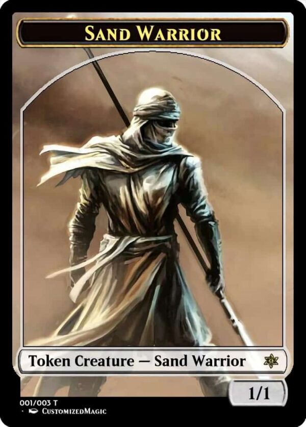 Sand Warrior Token | Pic 4 5 | Magic the Gathering Proxy Cards