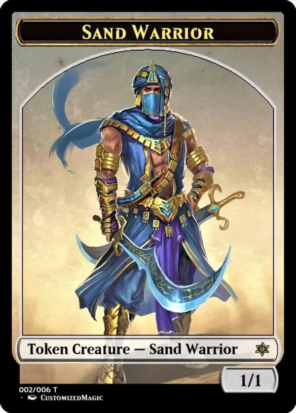 Sand Warrior Token | Pic 6 | Magic the Gathering Proxy Cards