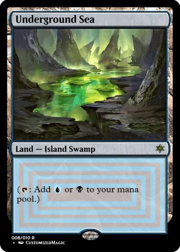 Dual Lands (Old Frame) | Underground Sea | Magic the Gathering Proxy Cards