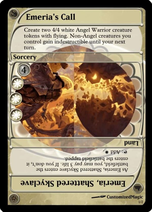 Zendikar Rising MDFC Mystic Lands - Design 1 | Emerias | Magic the Gathering Proxy Cards