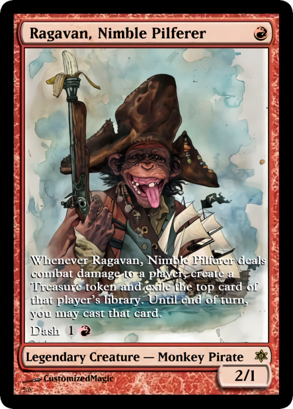 Ragavan, Nimble Pilferer | Ragavan Nimble Pilferer .4 | Magic the Gathering Proxy Cards