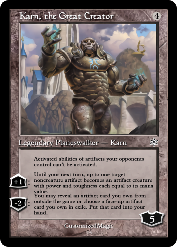 Secret Lair - Out of Time - Planeswalkers | Karn the Great Creator | Magic the Gathering Proxy Cards