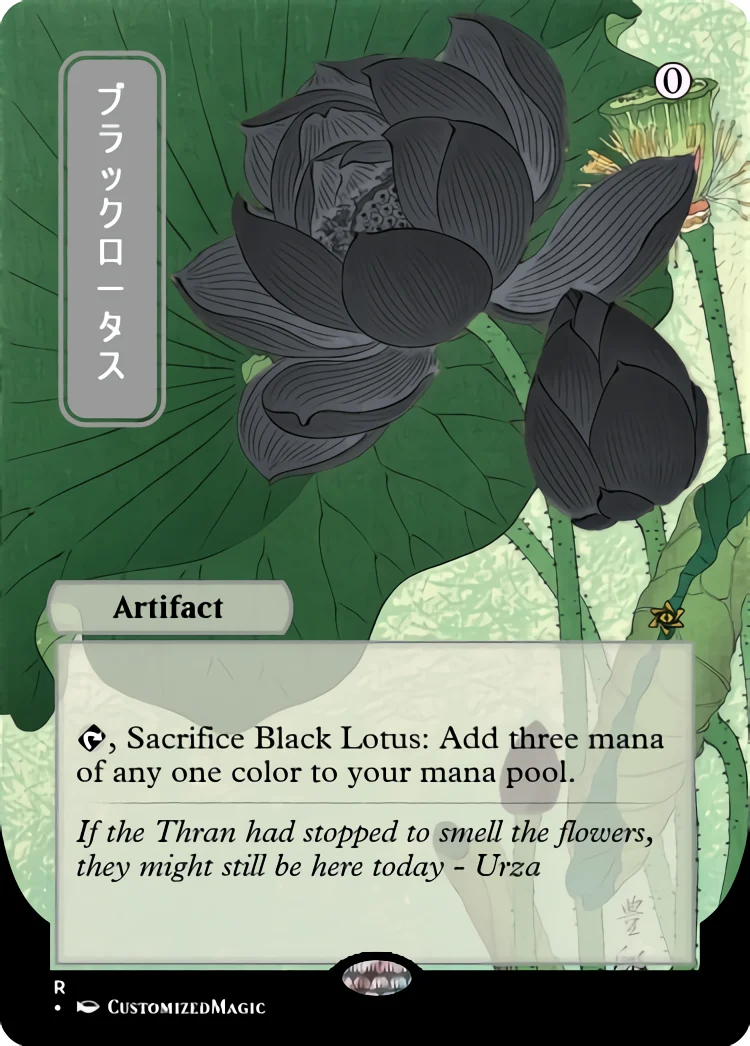 Black Lotus | Magic the Gathering / MTG Proxy Cards | Cursed Totem Black Lotus | Magic the Gathering / MTG Proxy Cards | Cursed Totem