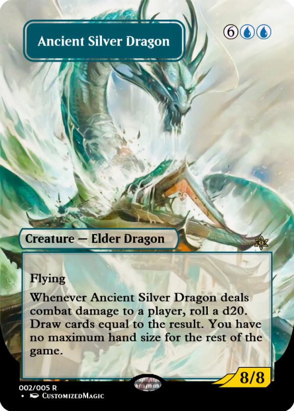 Commander Legends: Battle for Baldur's Gate - Elder Dragon | Ancient Silver Dragon | Magic the Gathering Proxy Cards