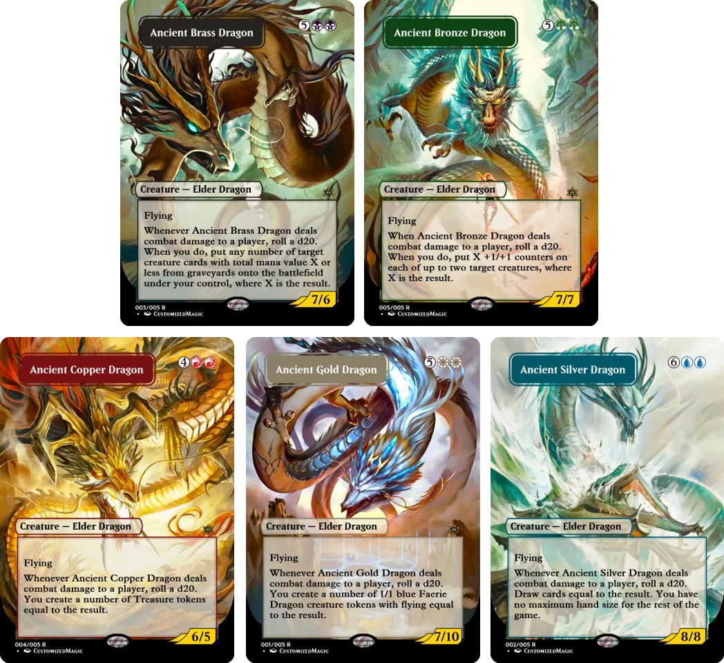 Ancient Brass Dragon (Borderless) from Commander Legends: Battle for  Baldur's Gate Proxy