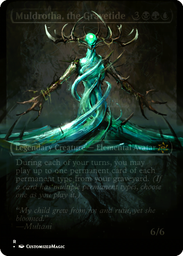 Muldrotha, the Gravetide | Muldrotha the Gravetide 11 1 | Magic the Gathering Proxy Cards