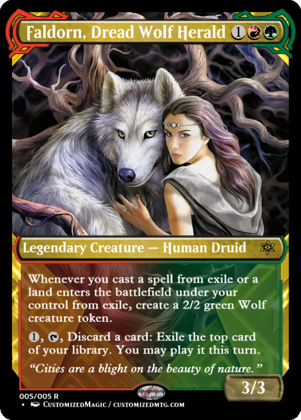 Faldorn, Dread Wolf Herald | Faldorn Dread Wolf Herald.4 | Magic the Gathering Proxy Cards