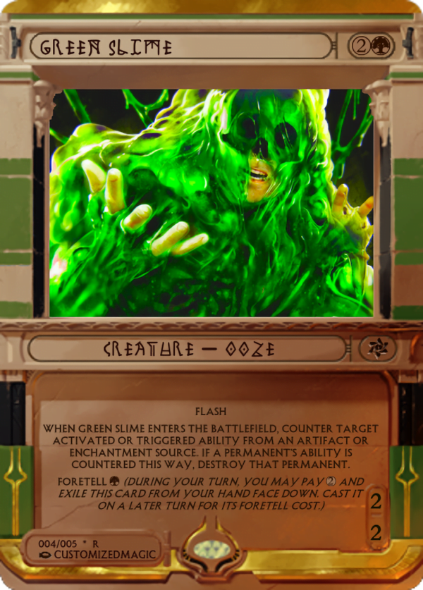 Green Slime | Green Slime.3 1 | Magic the Gathering Proxy Cards