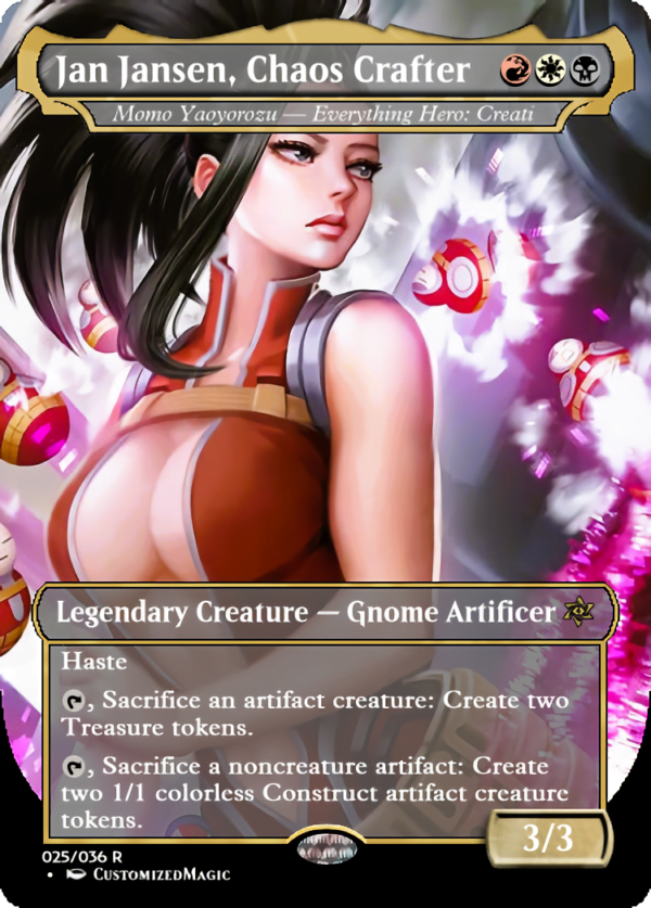 Commander Legends: Battle for Baldurs Gate Commander - My Hero Academia - Part 1 | Jan Jansen Chaos Crafter | Magic the Gathering Proxy Cards