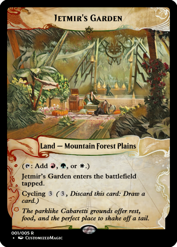 Streets of New Capenna - Cycling Lands - Ixalan Frame | Jetmirs Garden | Magic the Gathering Proxy Cards