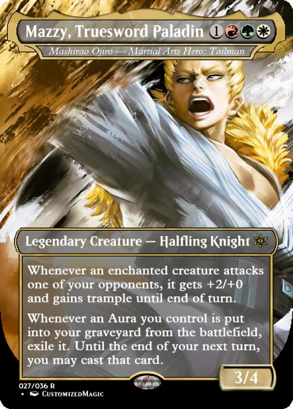 Commander Legends: Battle for Baldurs Gate Commander - My Hero Academia - Part 2 | Mazzy Truesword Paladin | Magic the Gathering Proxy Cards