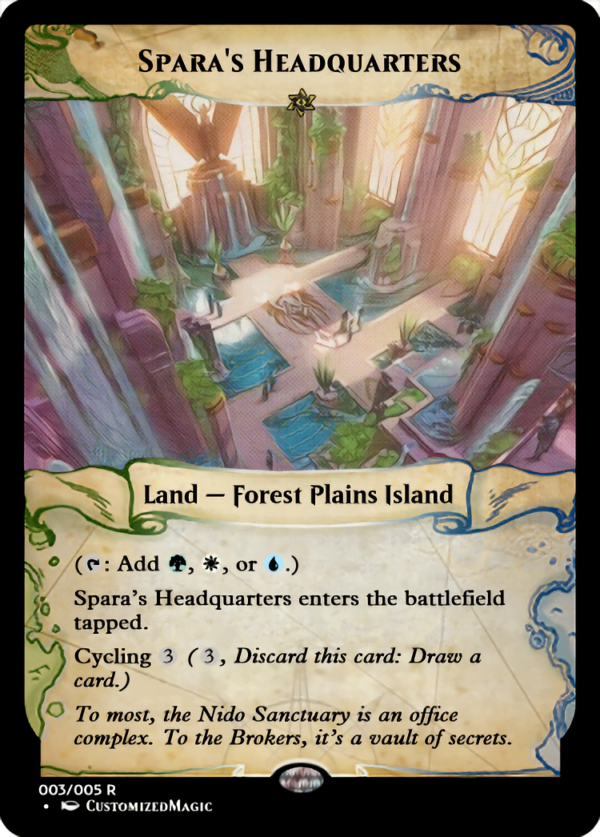 Streets of New Capenna - Cycling Lands - Ixalan Frame | Sparas Headquarters | Magic the Gathering Proxy Cards