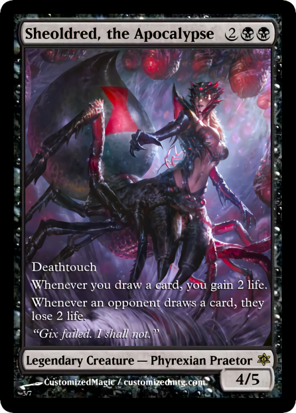 Sheoldred, the Apocalypse | Sheoldred the Apocalypse.3 | Magic the Gathering Proxy Cards