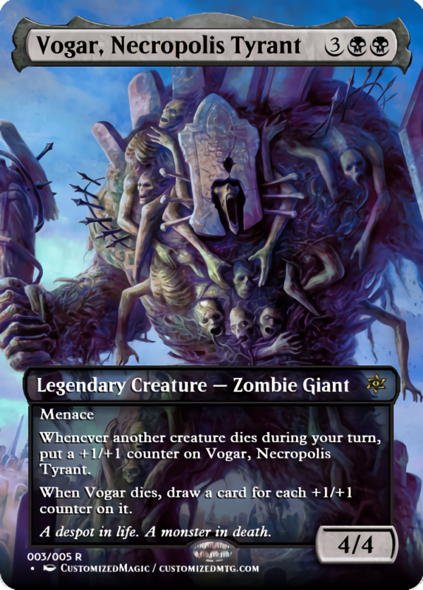 Game Night 2022 Cards | Vogar Necropolis Tyrant | Magic the Gathering Proxy Cards