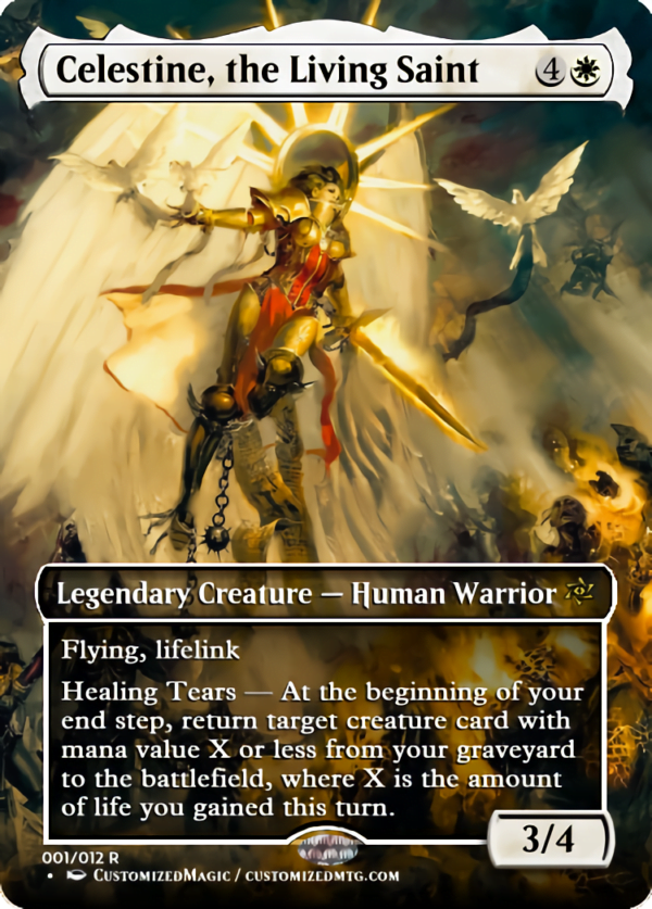 Universes Beyond: Warhammer 40000 Commander Part 2 | Celestine the Living Saint | Magic the Gathering Proxy Cards
