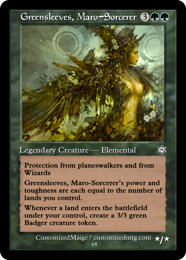 Greensleeves, Maro-Sorcerer | Greensleeves Maro Sorcerer.2 | Magic the Gathering Proxy Cards
