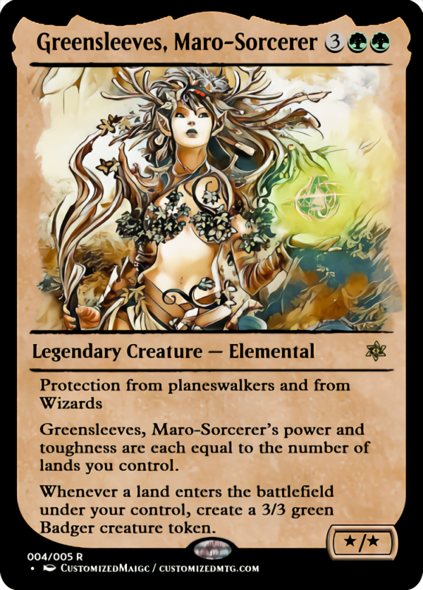 Greensleeves, Maro-Sorcerer | Greensleeves Maro Sorcerer.3 | Magic the Gathering Proxy Cards