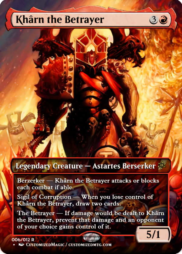 Universes Beyond: Warhammer 40000 Commander Part 2 | Kharn the Betrayer | Magic the Gathering Proxy Cards