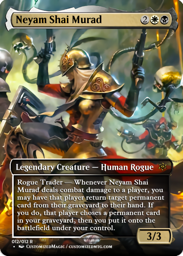 Universes Beyond: Warhammer 40000 Commander Part 2 | Neyam Shai Murad | Magic the Gathering Proxy Cards
