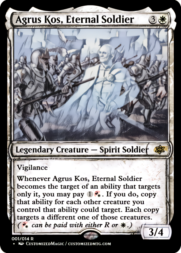 Jumpstart 2022 Commanders | Agrus Kos Eternal Soldier | Magic the Gathering Proxy Cards