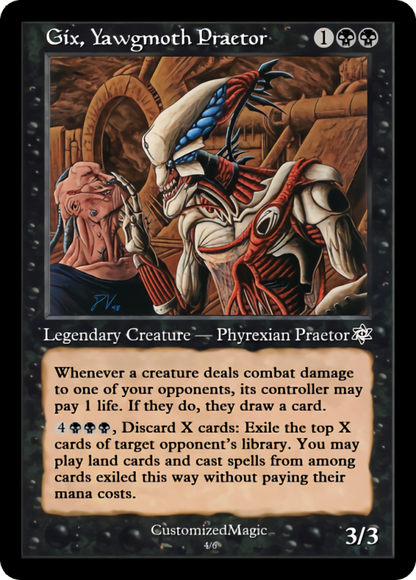 Gix, Yawgmoth Praetor | Gix Yawgmoth Praetor.3 | Magic the Gathering Proxy Cards