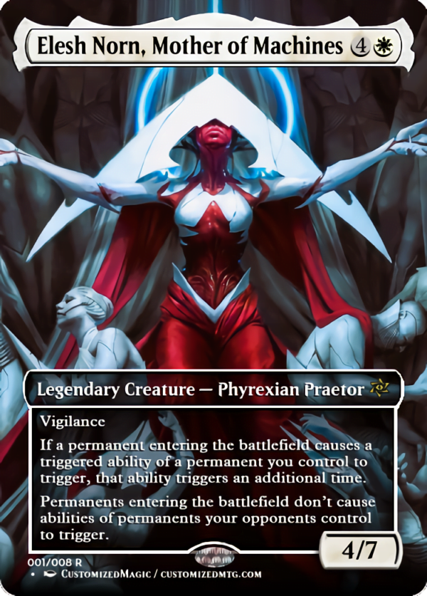 thumbnail image 2 of Elesh Norn Mother Of Machines Full Art Custom MTG Proxy Card - Print MTG 2 of 14