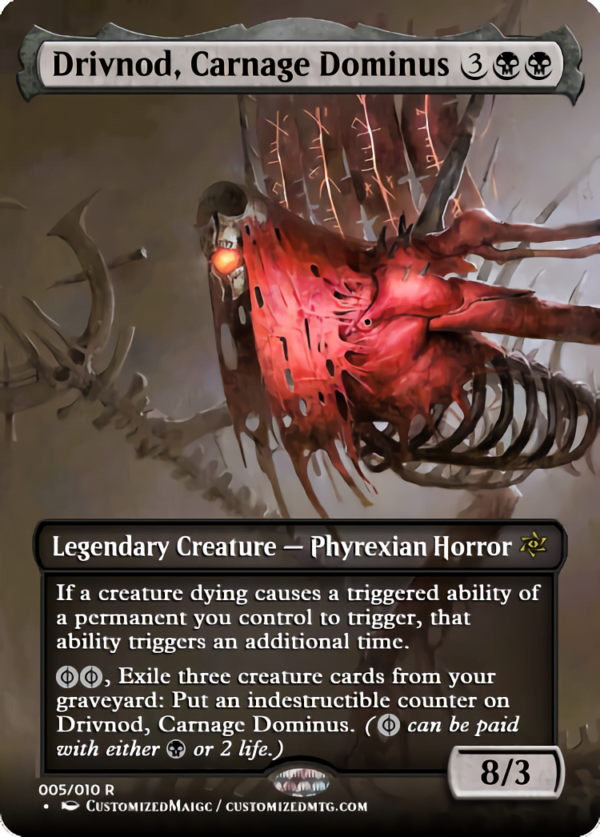 Phyrexian Dominus Set - Full Art | Drivnod Carnage Dominus | Magic the Gathering Proxy Cards