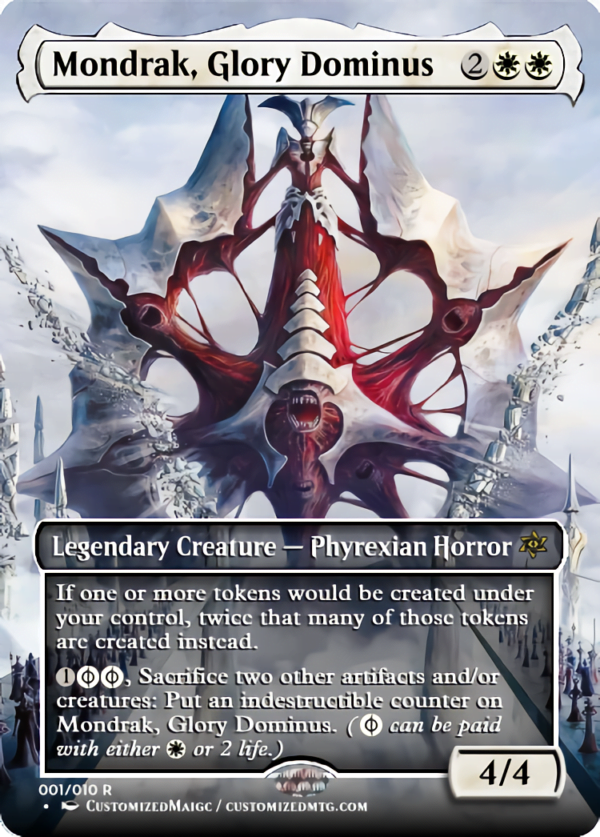 Phyrexian Dominus Set - Full Art | Mondrak Glory Dominus 1 | Magic the Gathering Proxy Cards